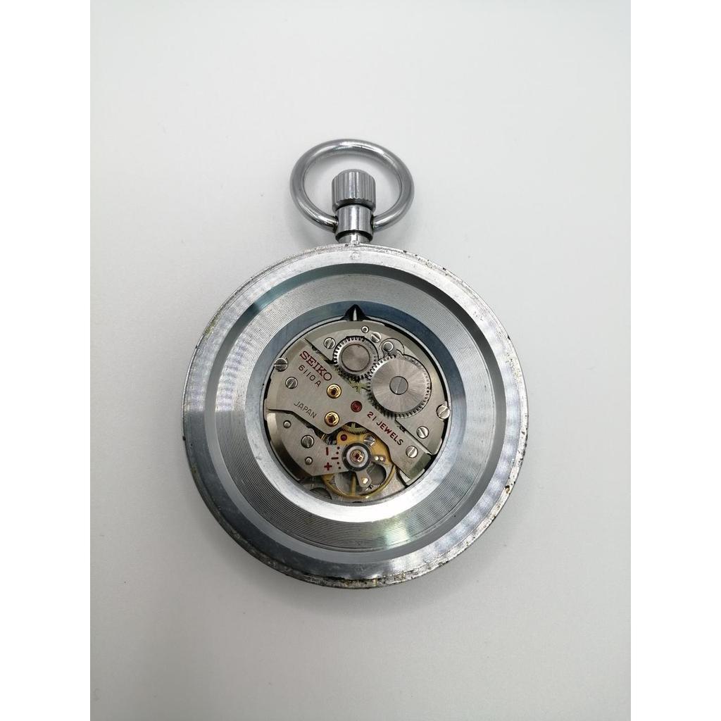 Used SEIKO PRECISION hand-wound pocket watch