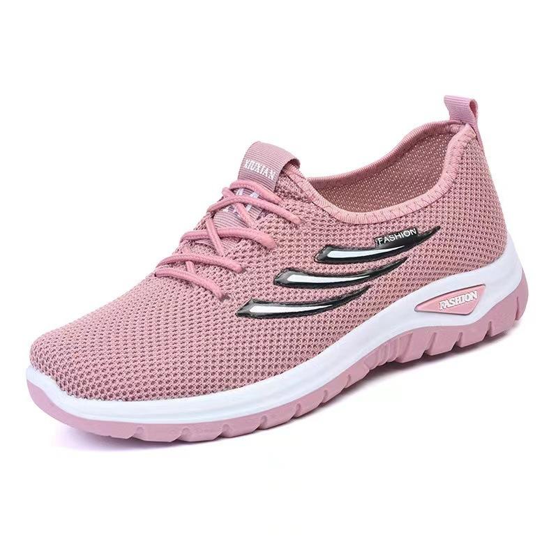 Women Mesh Breathable Casual Sneakers Lace-up Vulcanized Shoes Ladies Platform Sneakers Female Shoes Plus Size Zapatos De Mujer