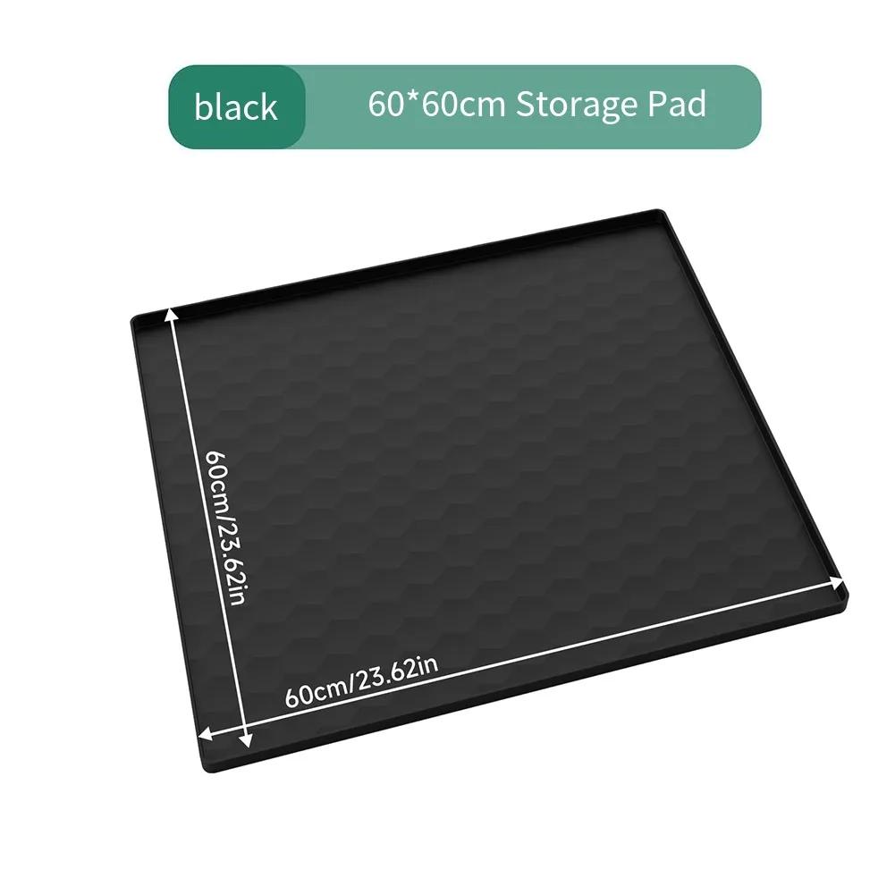Bedside Commodes Mat,Bedside Portable Toilet Silicone Mat With Raised Edge High-selling Tool Accessories