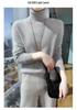 2025 A/W Women's High Neck Loose Knit Mink Velvet Cashmere Sweater