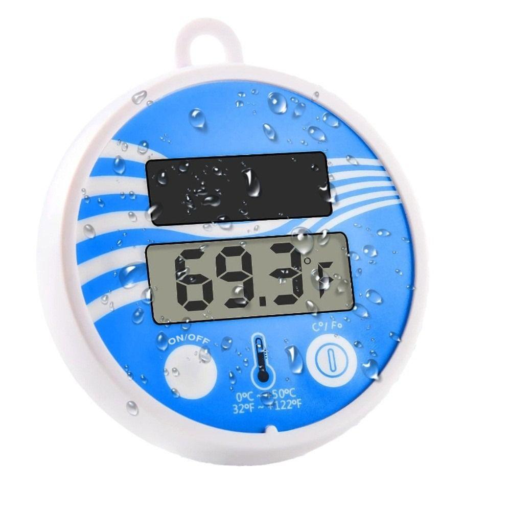 Plastic Floating Pool Thermometer Easy Read Water Thermometer  For Outdoor Indoor Swimming