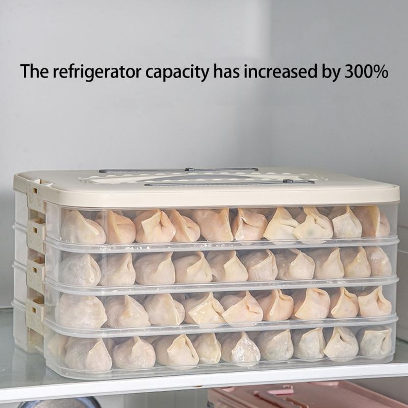 Clear Refrigerator Organizers Container With Secure Locking Lid Food Safe PP Materials For Iced Meals