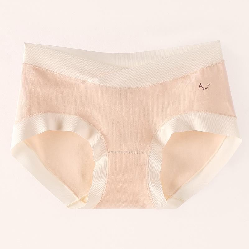 Maternity Underwear Women Cotton Briefs 5A Antibacterial Tummy Care Mid To Late Pregnancy Traceless Thin Panties