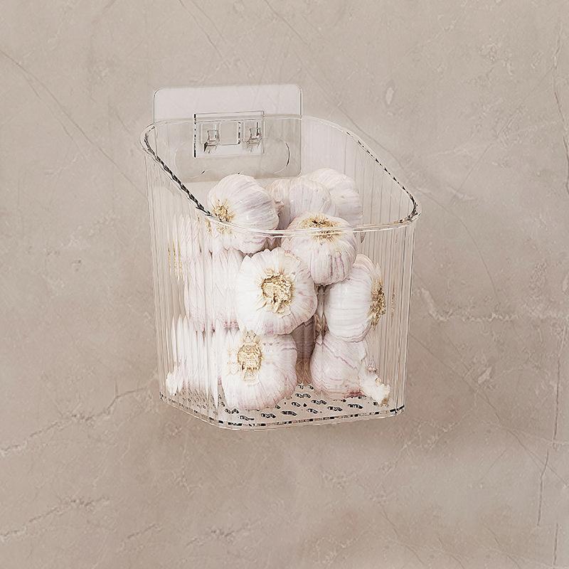 

Багатофункціональний органайзер для зберігання у ванній кімнаті, футляр для помади, коробка для зберігання косметики, кухонний кошик для збору, органайзер для спецій на бічну стінку холодильника прозорий