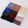 Eyelash Lace Chiffon Scarf With Beads For African Women