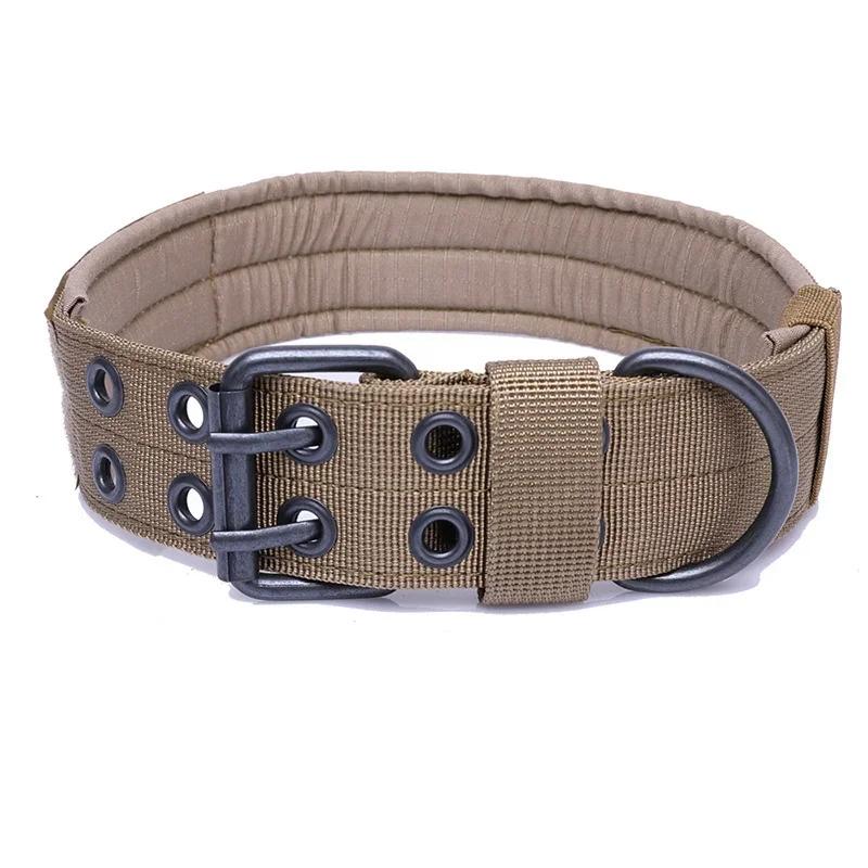 

Outdoor Tactical Dog Collar Set Leash Metal Buckle Nylon Heavy Duty Tactical Dog Collar German Shepherd Easy M-57cm