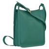 Longchamp Le Foulonné Serie Elegante Subtil Strukturierte Leder Schultertasche Crossbody Kleine Damen Taschen Hellblau 10138021139