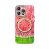 The Xigua Stand Is Suitable for Apple 16 Pro Max Phone Cases, 15 Precision Hole Magnetic Feather Yarn 13, Niche 14, Premium Feel, 11