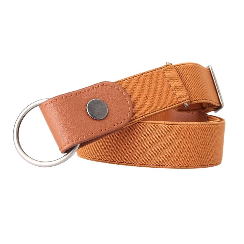 Fashion Elastic Women's Lazy Belt No Buckle Slim Adjustable Waist Belt All-match Anti-Slip Invisible Belt