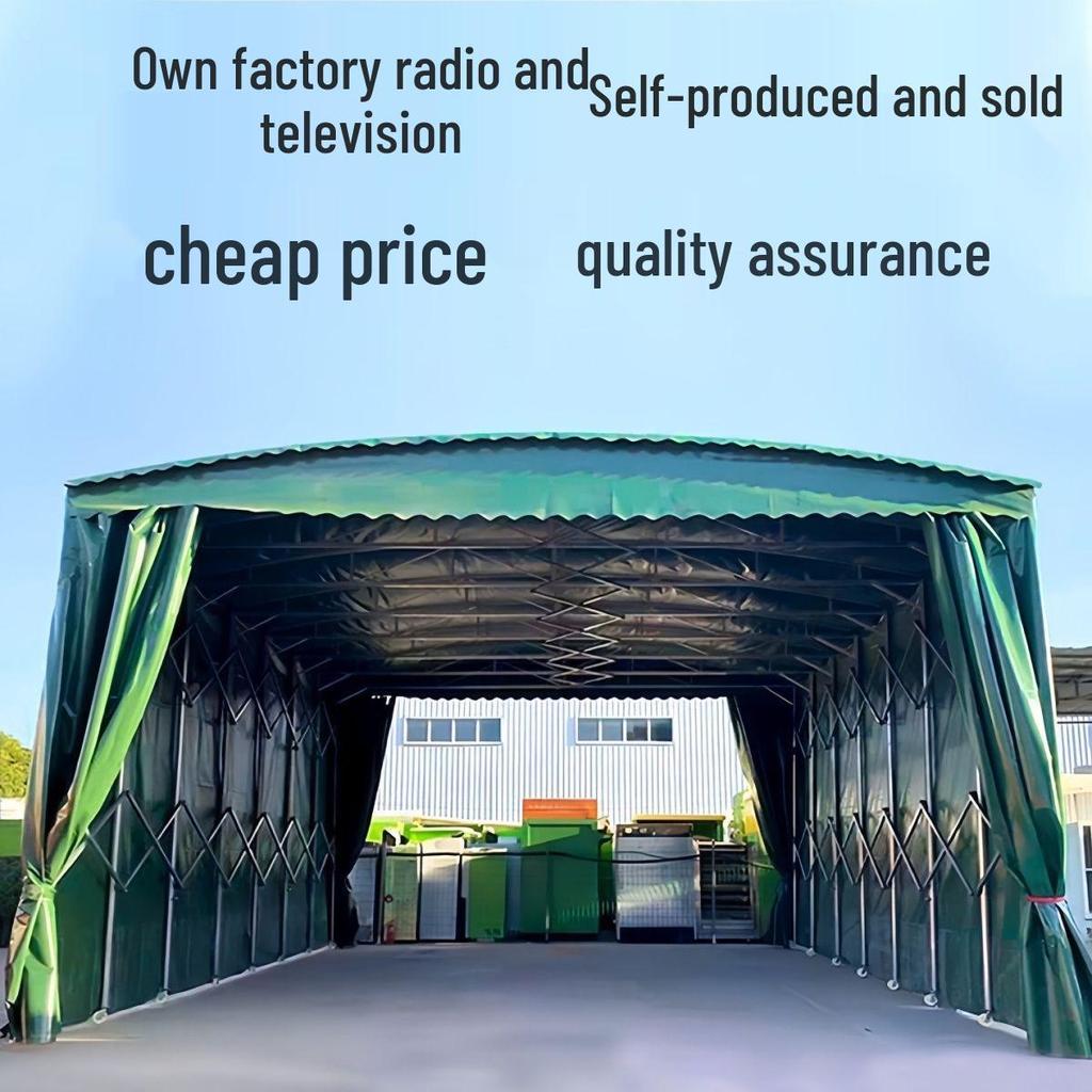 Retractable Awning & Sun Shade for Large Stalls, Warehouses, or Parking Sheds