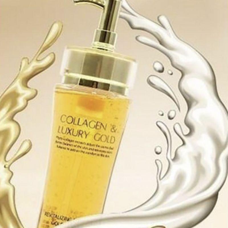 3w Clinic Kollagen & Luxusgold Revitalisierende Komfort Gold Essenz Set (150 ml × 2)