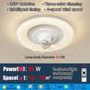 Invertorové LED osvětlení stropního ventilátoru Jídelna Elektrická lampa ventilátoru otočná o 360° Měděný motor pro domácnost Světlo stropního ventilátoru