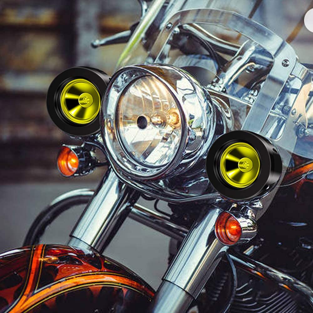 Aoling LED Work Light, Small Motorcycle Fog Lamp, Yellow Spotlight, 24V, Motorcycle Fog