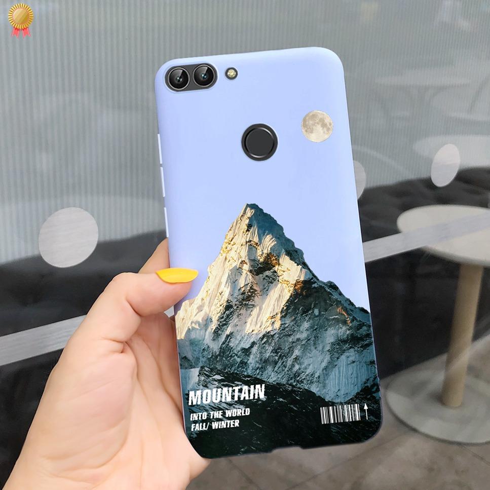 Für Huawei P Smart Hülle Niedliche Blume Schwarz Weiches TPU Silikon Bumper Hülle Für Huawei PSmart P Smart 2017 FIG-LX1 Handyhülle Funda