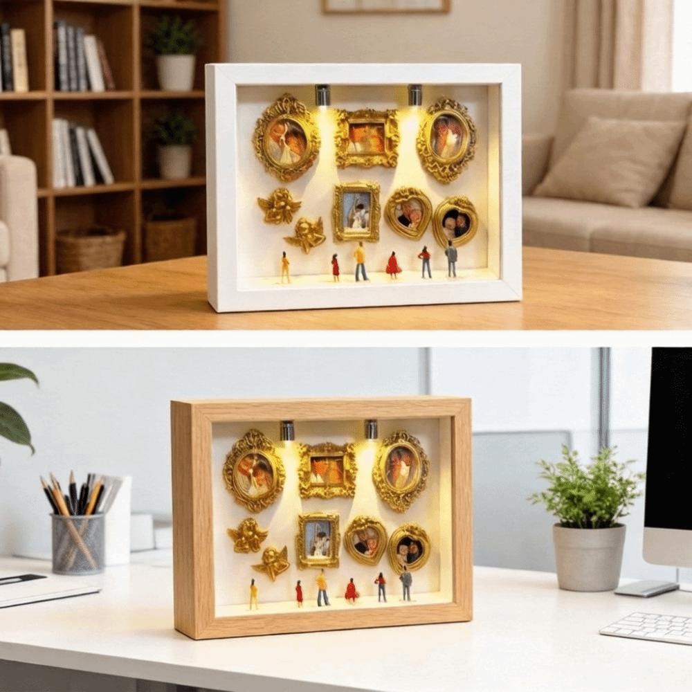 Vintage Shadow Box Frame Kit Romantic Personalized DIY Photo Decor Easy To Install