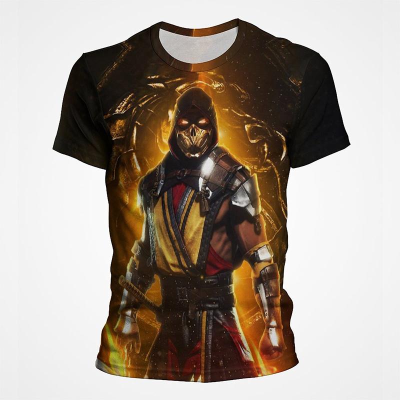 Mortal Kombat Game 3D Print T-Shirts Summer Men Women Casual Fashion Oversized Short Sleeve