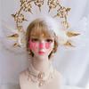 Retro Palace European Lolita Pearl Necklace Clavicle Chain Vintage Gothic Rococo Style Wedding Princess Necklace Accessories