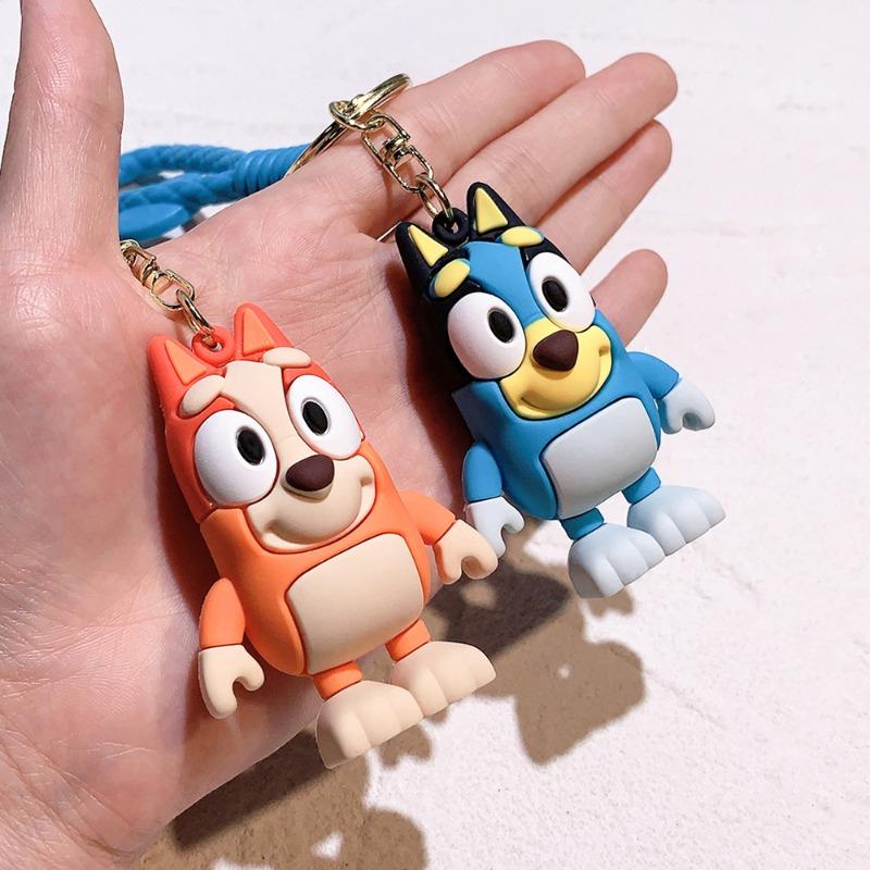 New Kawaii Creative Cartoon Bluey Puppy Keychain Pendant School Bag Pendant Female Bag Pendant Boy Birthday Gift Christmas Gift