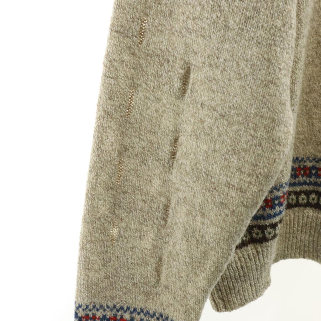 unused KAPITAL made in Japan Nordic Pattern Long sleeve 5G Cutout sweater Women Used