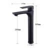 Factory Custom Design Heighten Basin Tap Hot and Cold Water Faucets Stainless Steel Tall Bathroom Basin Mixer Faucets