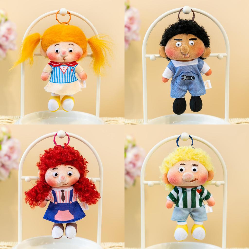 Plush Toy Keychain Hanging Charm With Messy Hair And Freckles For Teens Collectible Plush Gift