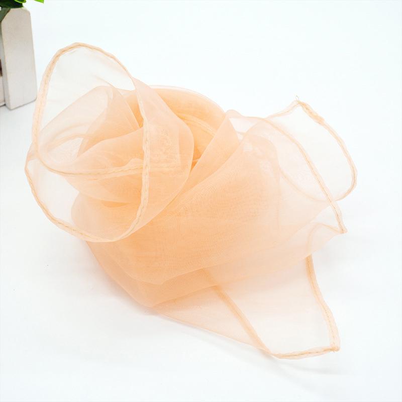 40-65cm Summer Fashion Chiffon polka Dot Scarf Ladies Head Neck square Scarf Shawls Female HAir Ties Bands Neckerchief Shawls