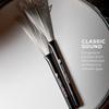 MEINL Stick & Brush Compact Wire Brush with Rubber Grip SB301