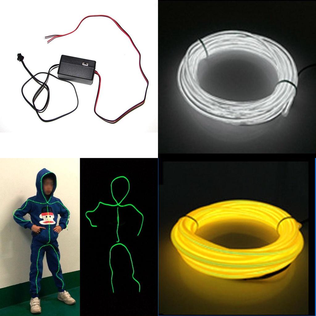 Costume El Wire Luminated Strips Adult Kids Stickman Figure For Party Halloween