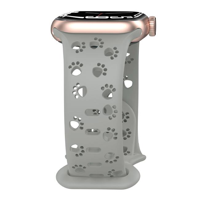 Dog Paw Silicone Strap for Apple Watch Band 49mm 46mm 45mm 44mm 41mm 40mm 38mm Correa Bracelet Series 10 9 8 7 6 5 4 3 SE Ultra2
