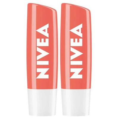Lip Care Lip Balm, Fruity Shine Peach, 4.8g, 2 Units