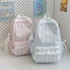 Striped Backpack Student Large Capacity Schoolbag