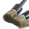 Car Exterior Interior Detail Brush Boar Hair Bristle Brushes for Car Cleaning Auto Detail Tools Dashboard Cleaning Brush 3pcs