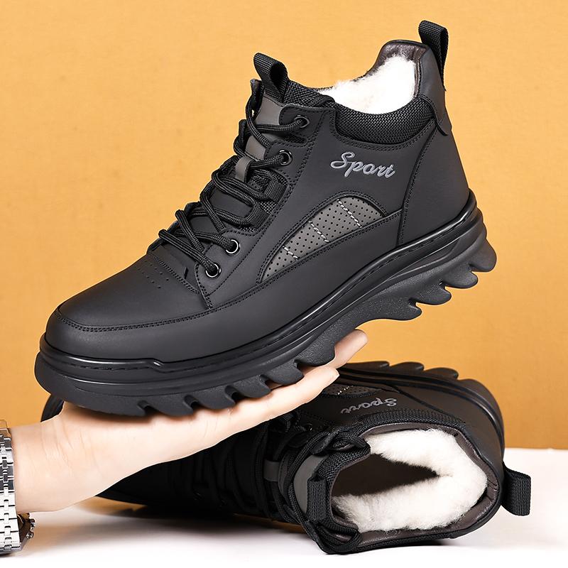 Winter Shoes Outdoor Keep Warm Cotton Boots for Men Fashion Casual Platform Shoes Man High Top New Designer Ankle Boot Man