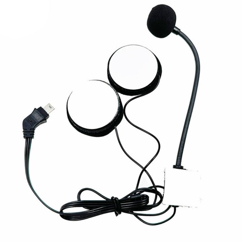 Half Face Helmet Motorcycle Earphone Headphone Motorcycle Helmet Intercom Headset with Microphone Noise Cancellation