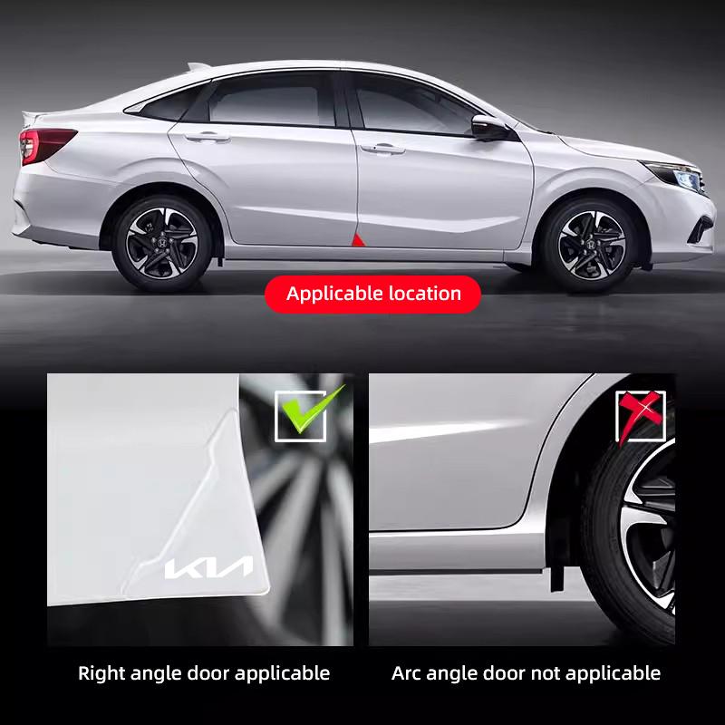 2Pcs Car Door Anti-scratch Sticker Auto Protective Decals Valve For KIA K5 K9 Sorento Ceed Sportage Carnival Stinger Forte Niro sdvc80