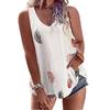 Plus Size Women's Summer V-neck Hollow Vest Sleeveless Sexy Halter Top