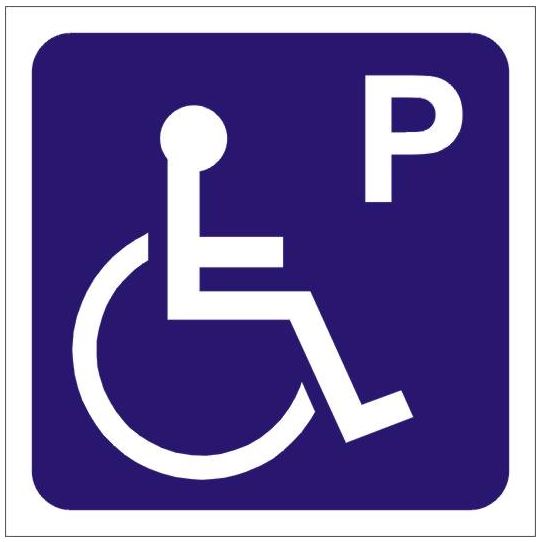 PARKING BOARD FOR THE DISABLED - TAB TBI-87