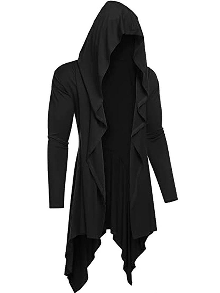 Gotischer Mittelalter-Kapuzen-Strickmantel Cosplay-Mantel