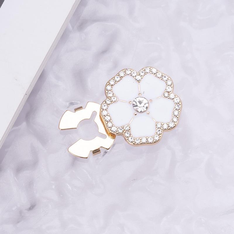 Botões de Punho e Botões de Colarinho Decorativos com Strass Coloridos