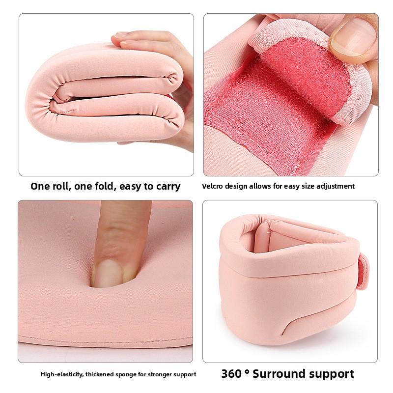 Cervical Collar Neck Support Brace Breathable Cotton Cover for Cervical Pain Relief Airplane Travel Nap Home Office Use