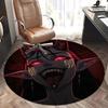 Devilish Red Eye Chair Mat   Round Carpet for Home Decor, Office Use, Bedroom & Living Room Gift0143b