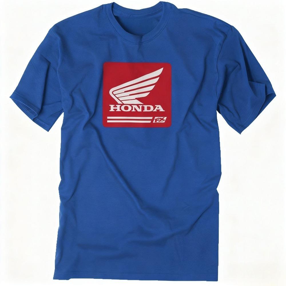 

Honda Mens and Womens Tshirt Summer Luxury Brand Cotton Tee Honda GoldWing Shortsleeved Spring Autumn Motorcycle Cycling Top M