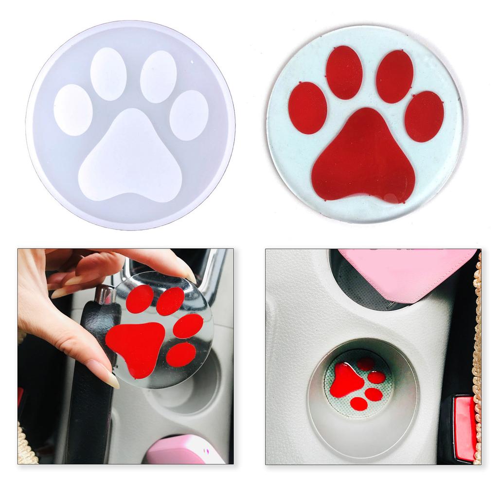 Brikkeform DIY Epoksyharpiks Silikonform Kjøkken Bil Koppformer Anti-skålding Varmeisolasjonsmatte