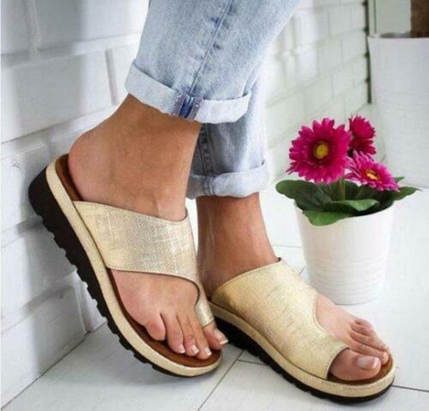 Bequeme Damen-Plateausandalen mit hochwertiger Fußgewölbeunterstützung und zeitlosem Design