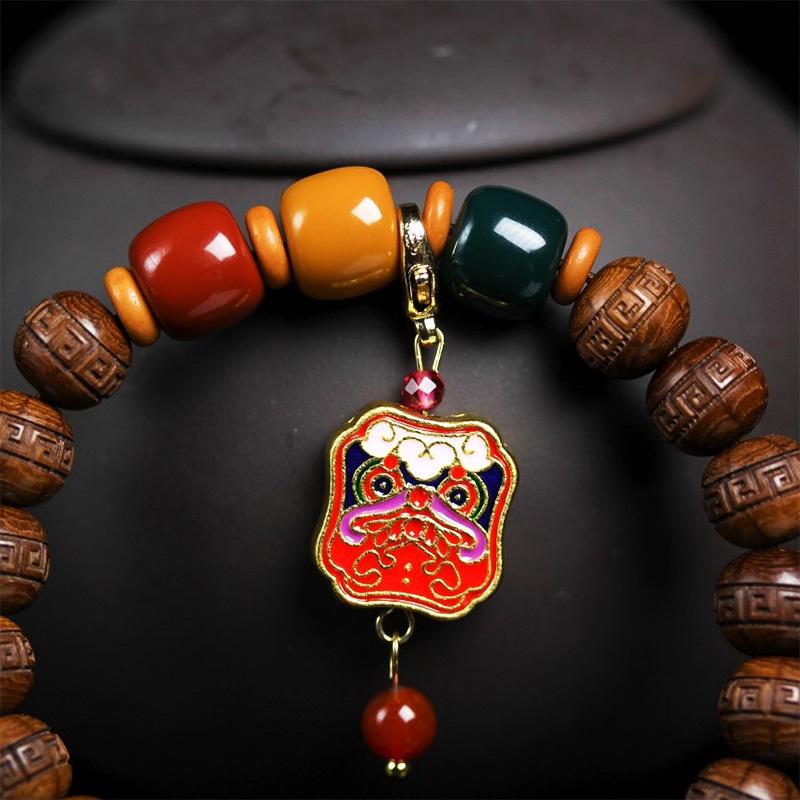 Low MOQ Wooden Bead Bracelet China Exquisite Fashion Perlenbesetzt Smooth Gift Lightweight Natural Fragrance Bracelet