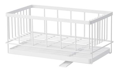 Yamazaki Jitsugyo (Yamazaki) Over the Sink Telescopic System Rack Drainer Rebasket L White Approx. W42.5XD23XH17.5cm Tower Can Be Freely Combined
