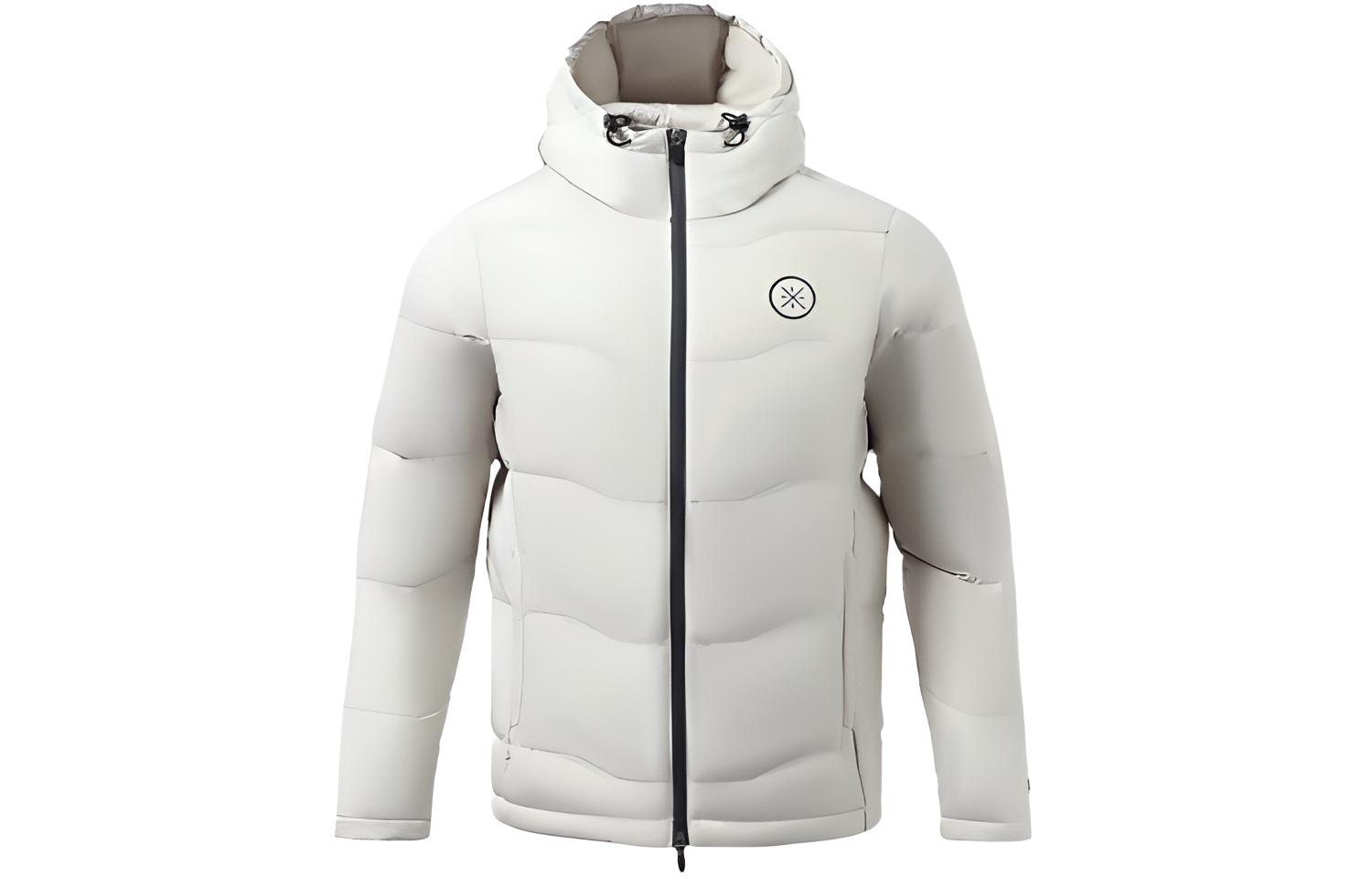 Li Ning Down Jacket Winter Men s Bud Yellow Gray AYMR013-4 XL