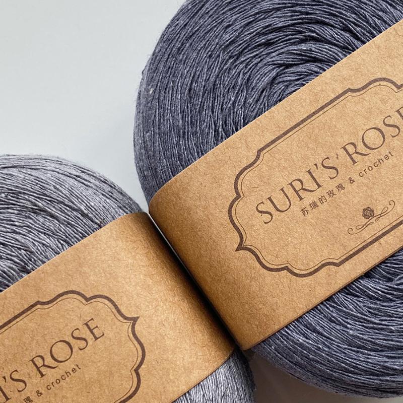 100g Pure Cotton Yarn 8 Strands of Retro Color Wool Yarn Hand-made Crochet Low Saturation Medium Coarse Cotton and Linen Thread