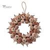 Decorative Fall Pumpkins Velvet Pumpkin Wreath Door Hanger, Thanksgiving Garland, Rustic Autumn Table Centerpiece Harvest Decor for Entryway