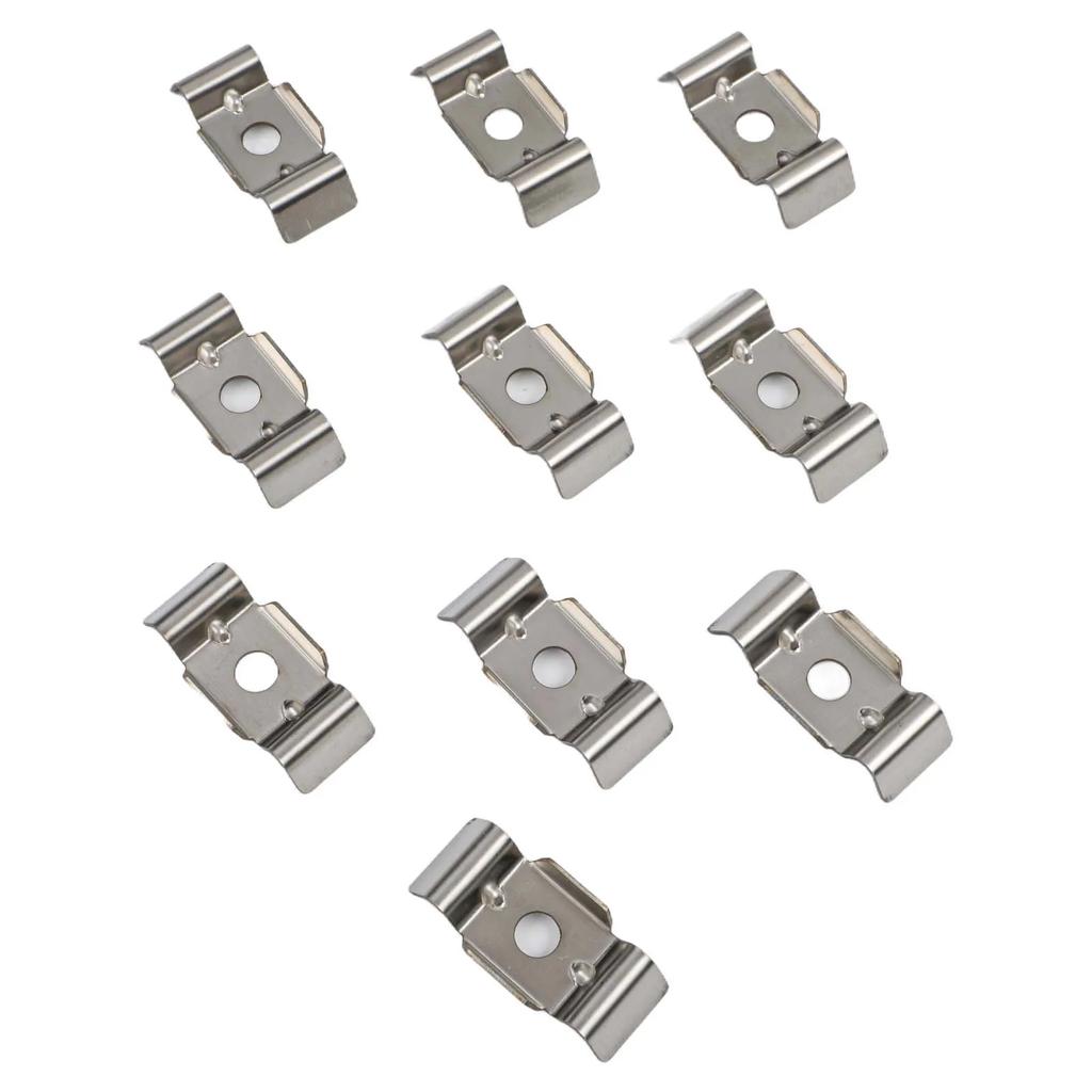 Doppelstangen-Polsterklemme Halterung für Zäune Schmetterlingsform Passend für 28 32mm Öffnungen 10er Pack für Metall- und Holzpfosten